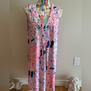 Lilly Pulitzer 100% Pima Cotton Colorful Sleeveless Dress